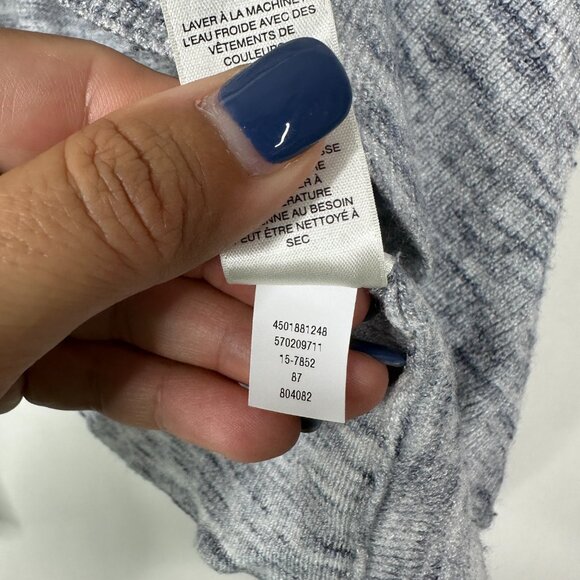 2/$30 WHBM Asymmetrical Hem Open Front Draped Cardigan Heather Gray XS #A0413 - Picture 6 of 8